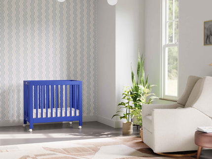 M6698CBT,Babyletto,Origami Mini Crib in Cobalt