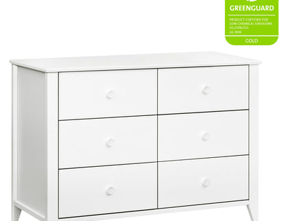 M10326W,Babyletto,Sprout 6-Drawer Double Dresser in White