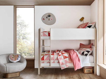 M18494WNX,Babyletto Kids,TipToe Bunk Bed in White and Washed Natural