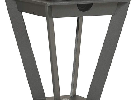Metro 28"H Space Gray Dusk-to-Dawn Solar LED Outdoor Path Light