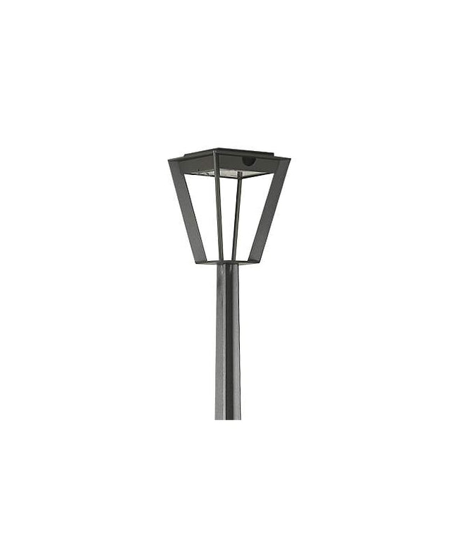 Metro 76" High Space Gray LED Solar Outdoor Park Light
