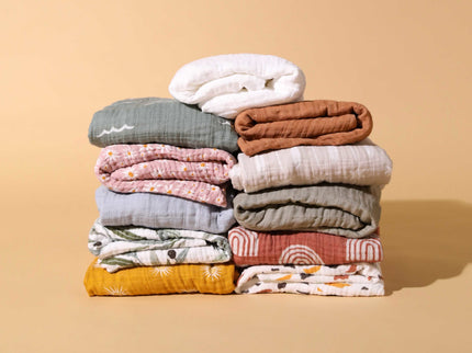 T29733MCA,Babyletto,Matcha Muslin All-Stages Midi Crib Sheet in GOTS Certified Organic Cotton