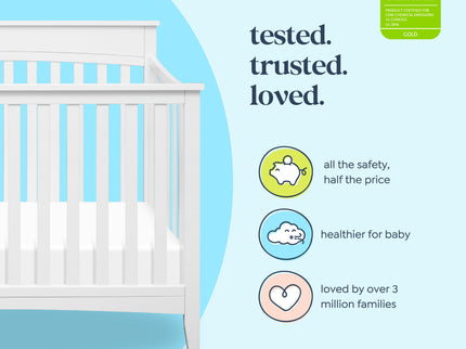 M9301W,DaVinci,Grove 4-in-1 Convertible Crib In White Finish