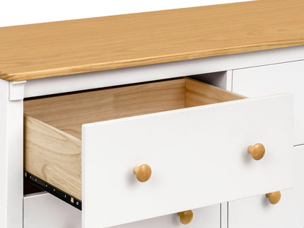 M27226RWHY,DaVinci,Shea 6-Drawer Dresser in Warm White and Honey