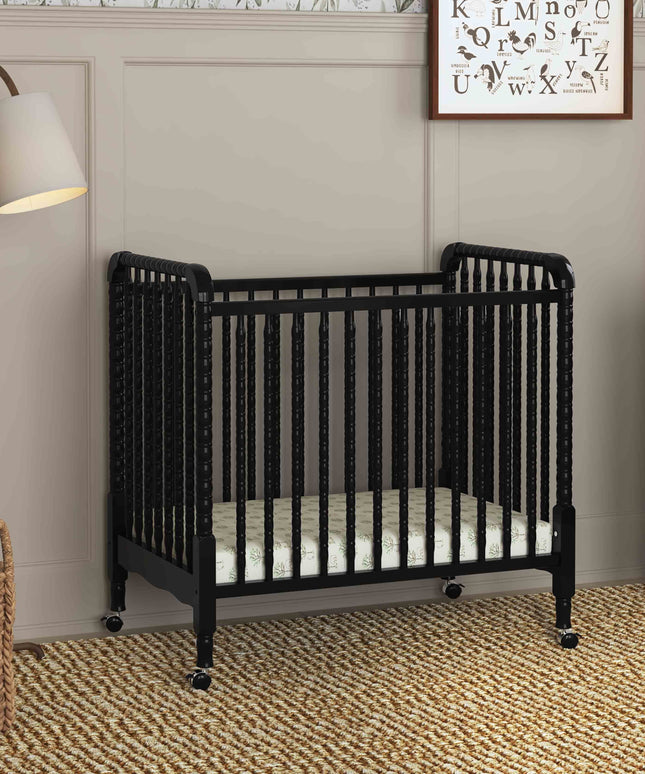 M7398E,DaVinci,Jenny Lind 3-in-1 Convertible Mini Crib in Ebony