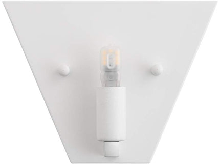 Misty 6 1/4" High White and Gold Leaf LED Wall Sconce Set of 2