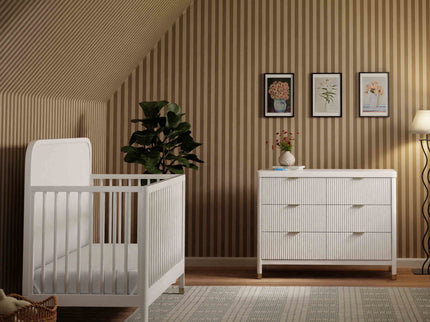 M26701RW,Namesake,Brimsley Tambour 4-in-1 Convertible Crib in Warm White