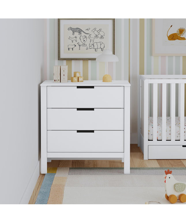 F11923W,Carter's,Colby 3-drawer Dresser in White Finish