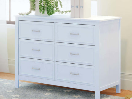 M12826PB,DaVinci,Charlie 6-Drawer Double Dresser in Powder Blue