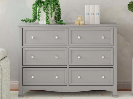 M5529G,DaVinci,Kalani 6-Drawer Double Wide Dresser in Grey Finish