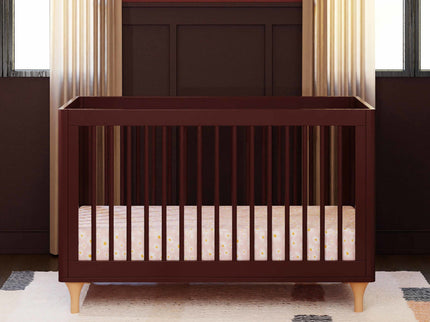 M9001CRN,Babyletto,Lolly 3-in-1 Convertible Crib w/Toddler Bed Conversion in Crimson/Natural