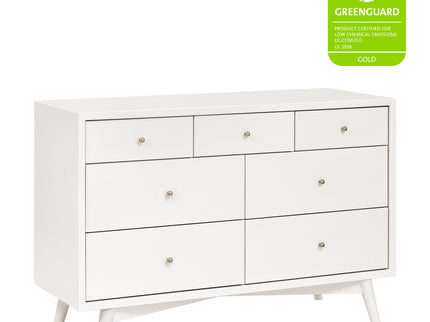 M15916RW,Palma 7-Drawer Double Dresser  Assembled in Warm White