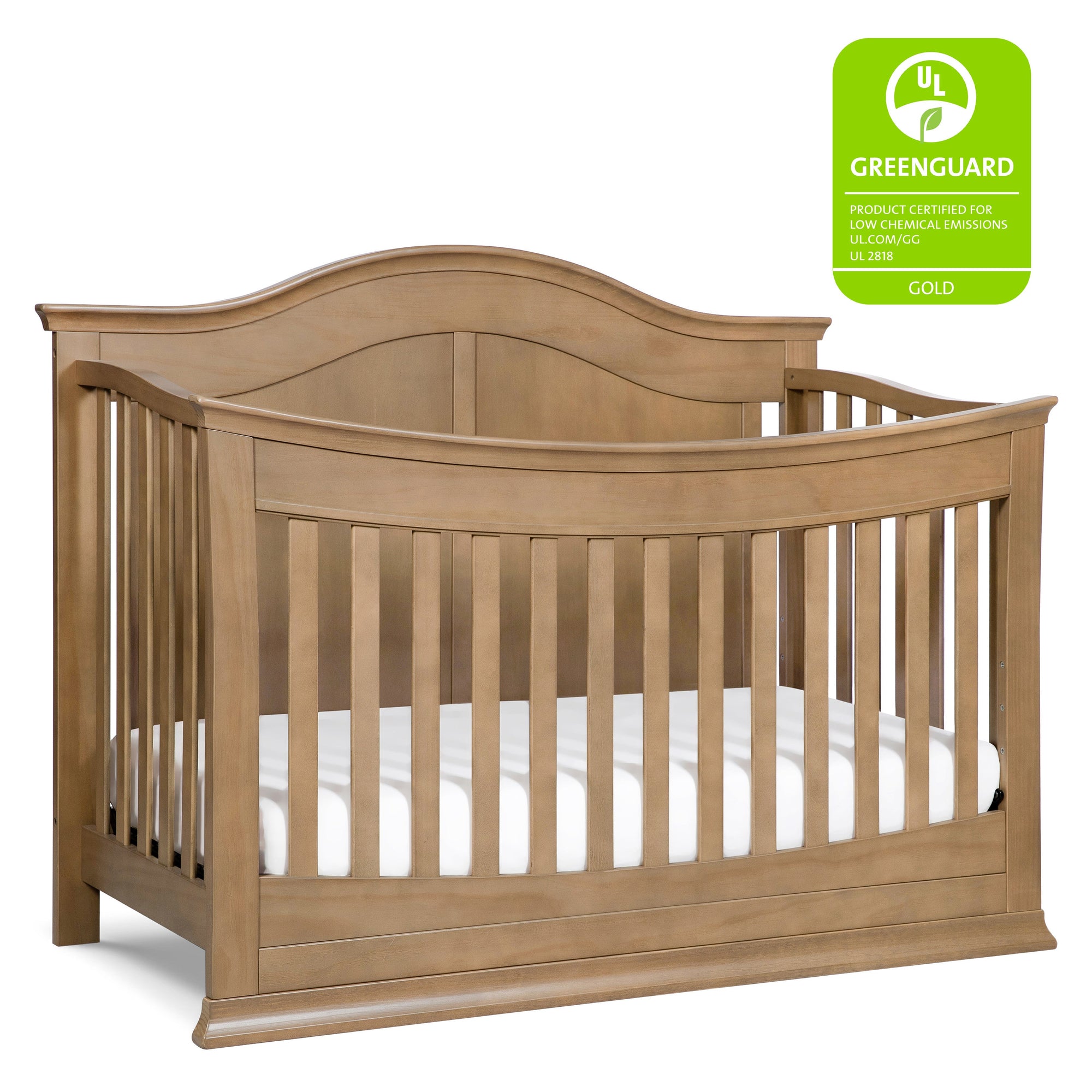 M4501HN,DaVinci,Meadow 4-in-1 Convertible Crib in Hazelnut