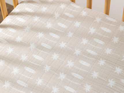 T27035,Babyletto,Beach Bum Muslin Crib Sheet in GOTS Certified Organic Cotton