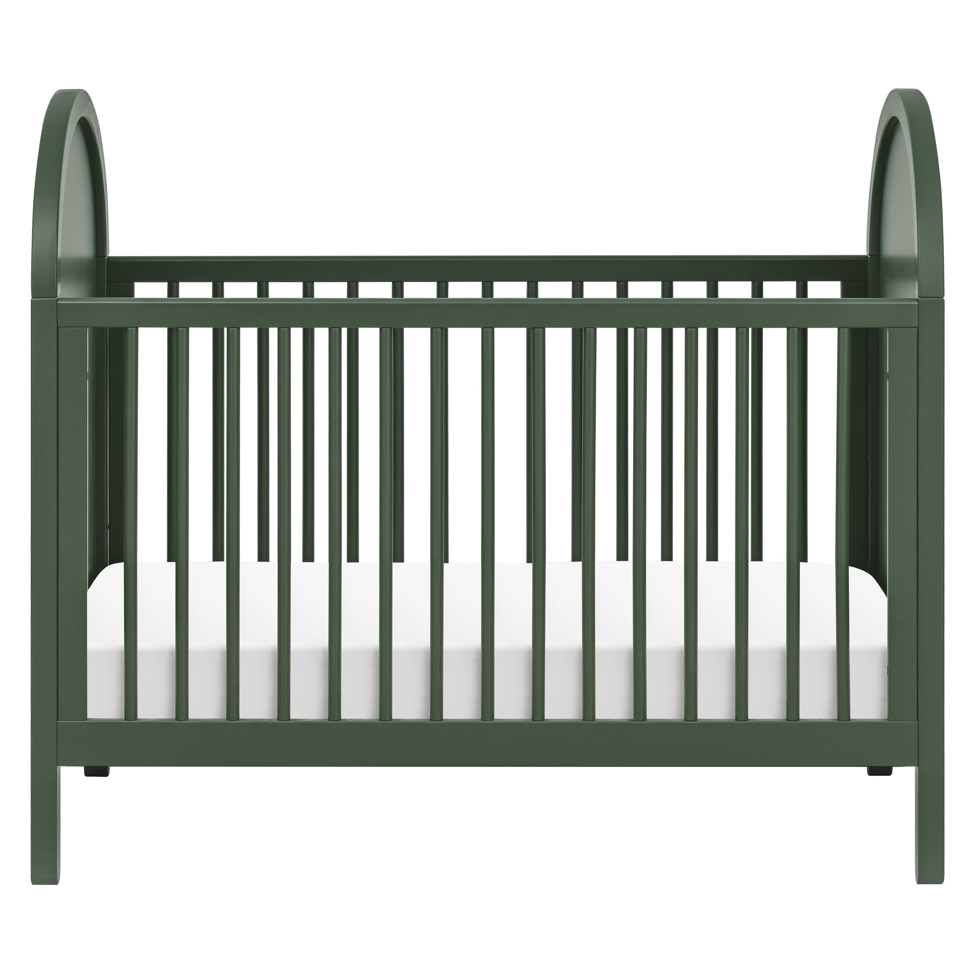 M25601FRGRNC,Babyletto,Bondi Cane 3-in-1 Convertible Crib w/ Toddler Bed Kit in Forest Green w/ Natural Cane