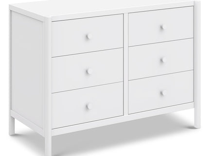 M25126W,DaVinci,Birdie 6-Drawer Dresser in White