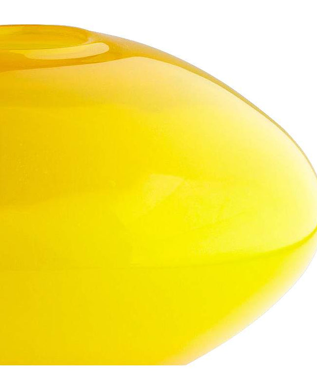 Moonbeam Dual Finish Bright Yellow Vase