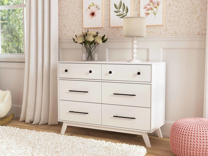 M22526W,DaVinci,Otto 6-Drawer Dresser in White