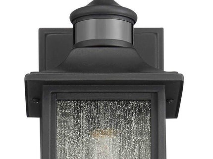 Moray Bay 16 1/2" High Black Motion Sensor Outdoor Wall Light