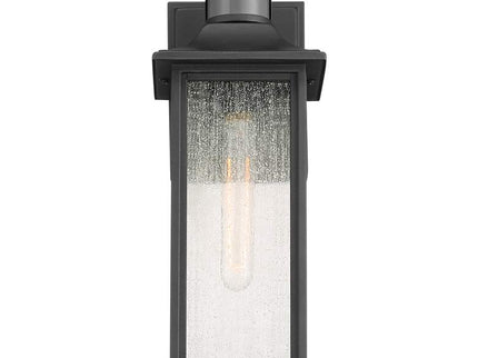 Moray Bay 16 1/2" High Black Motion Sensor Outdoor Wall Light
