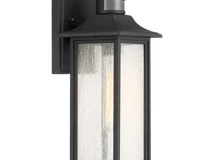 Moray Bay 16 1/2" High Black Motion Sensor Outdoor Wall Light