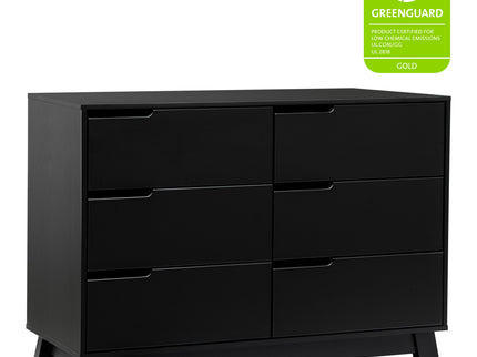 M4216B,Babyletto,Hudson 6-Drawer Double Dresser  Assembled in Black