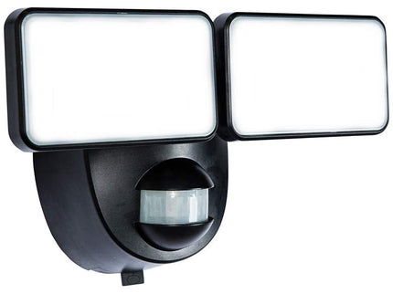 Motion-Activated Battery-Powered LED Security Light in Black