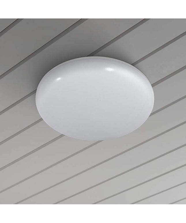 Motion Sensor Dusk-to-Dawn 12 1/2" Wide 5000K LED Outdoor Button Light