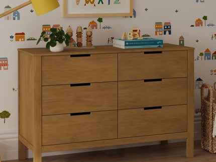 F11926L,Carter's,Colby 6-Drawer Double Dresser in Walnut