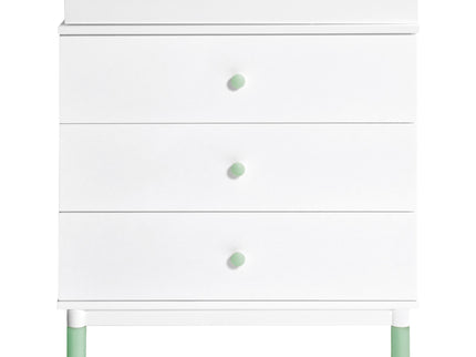 M12923WNX,Babyletto,Gelato 3-Drawer Changer Dresser  Washed Natural Ft w/Removable Changing Tray in White
