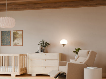 M11286CSG,Babyletto,Kiwi Plus Power Glider Recliner w/ Power Headrest in Chai Shearling