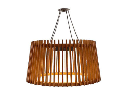 Muse 19" Wide Weathered Teak LED Solar Powered Hanging Light