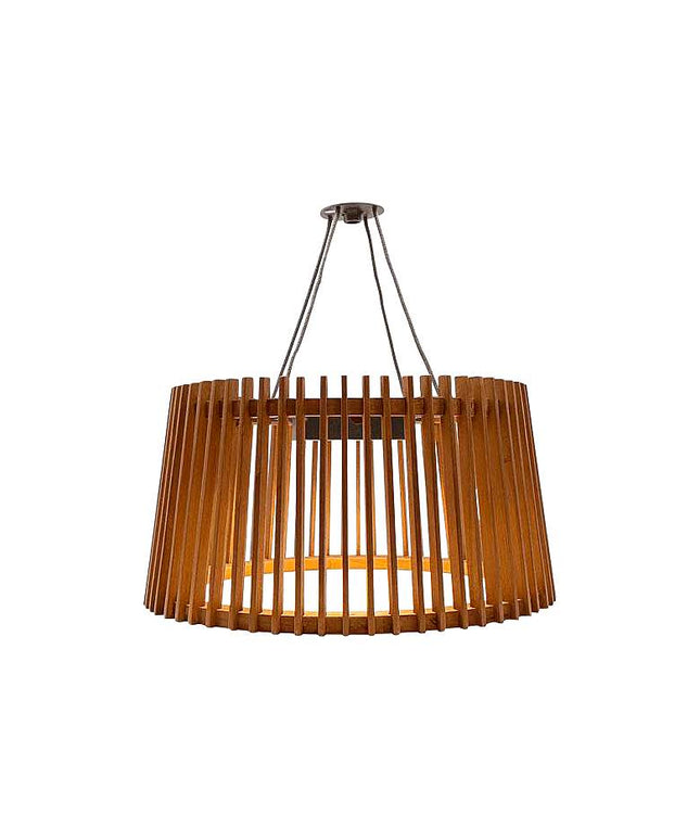 Muse 19" Wide Weathered Teak LED Solar Powered Hanging Light