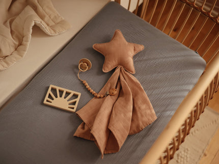 MCS-316, Mushie Extra Soft Muslin Crib Sheet