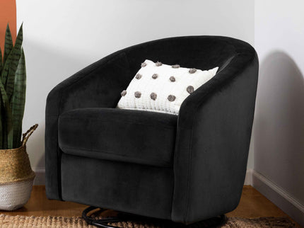 M5887BLKV,Babyletto,Madison Swivel Glider in Black Velvet