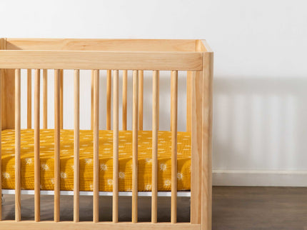 T26933,Babyletto,Golden Hour Muslin All-Stages Midi Crib Sheet in GOTS Certified Organic Cotton