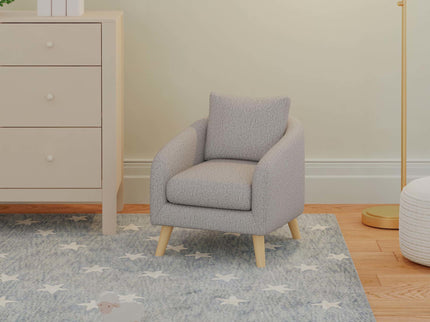 M30703FTGLF,DaVinci,Nina Kids Chair in Frost Grey with Light Wood Feet