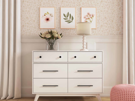 M22526W,DaVinci,Otto 6-Drawer Dresser in White