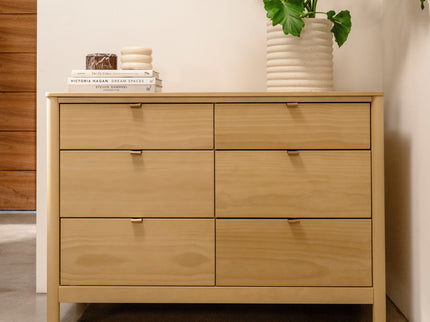 M25616HY,Babyletto,Bondi 6-Drawer Assembled Dresser in Honey