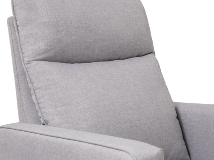 M19787MIG,DaVinci,Gabby Pillowback Swivel Glider in Misty Grey