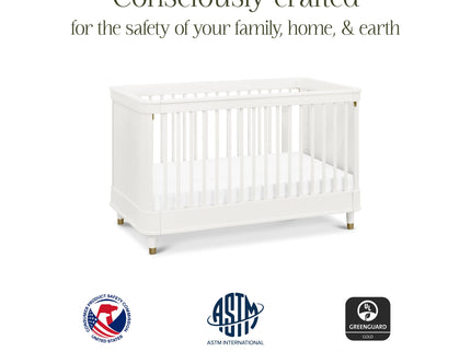 B14301RW,Namesake,Tanner 3-in-1 Convertible Crib in Warm White