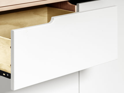 M4223NXW,Babyletto,Hudson 3-Drawer Changer Dresser w/Removable Changing Tray in WashedNatural/White