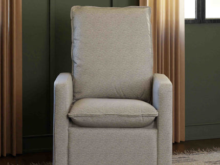 M20987PGEW,Babyletto,Cali Pillowback Swivel Glider in Performance Grey Eco-Weave