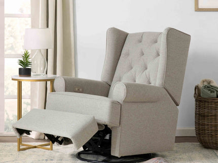 M21987PGEW,Namesake,Harbour Power Recliner in Performance Grey Eco-Weave