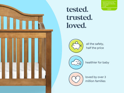 M5981CT,DaVinci,Jayden 4-in-1 Convertible Crib In Chestnut