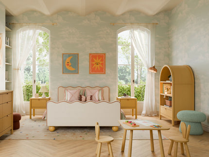 M32110LTW,Babyletto Kids,Hoppy Play Table & Chair Set in Light Wood