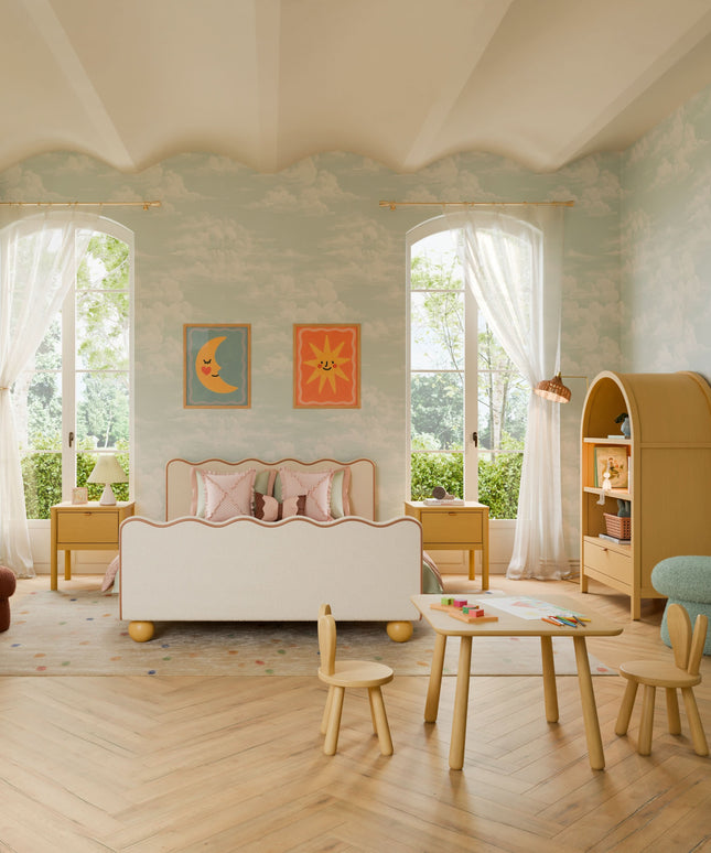 M32110LTW,Babyletto Kids,Hoppy Play Table & Chair Set in Light Wood