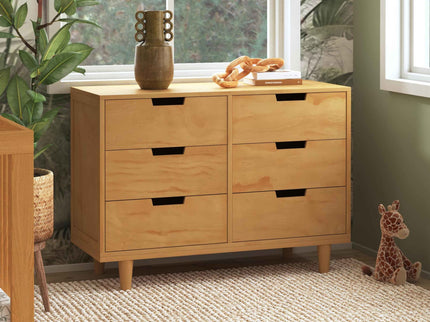 W4926HY,DaVinci,Marley 6-Drawer Double Dresser in Honey