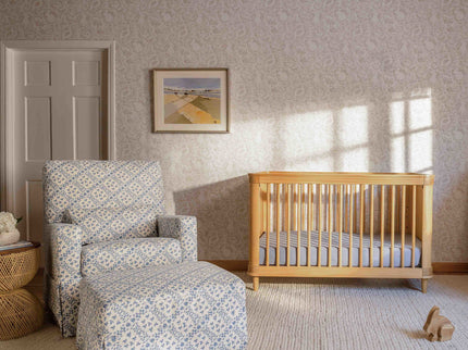 M21787BLT,Namesake,Sarah Flint x Namesake Crawford Swivel Glider in Blue Lattice Performance Eco-Weave