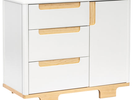 M23423WN,Babyletto,Yuzu 3-Drawer Changer Dresser in White/Natural